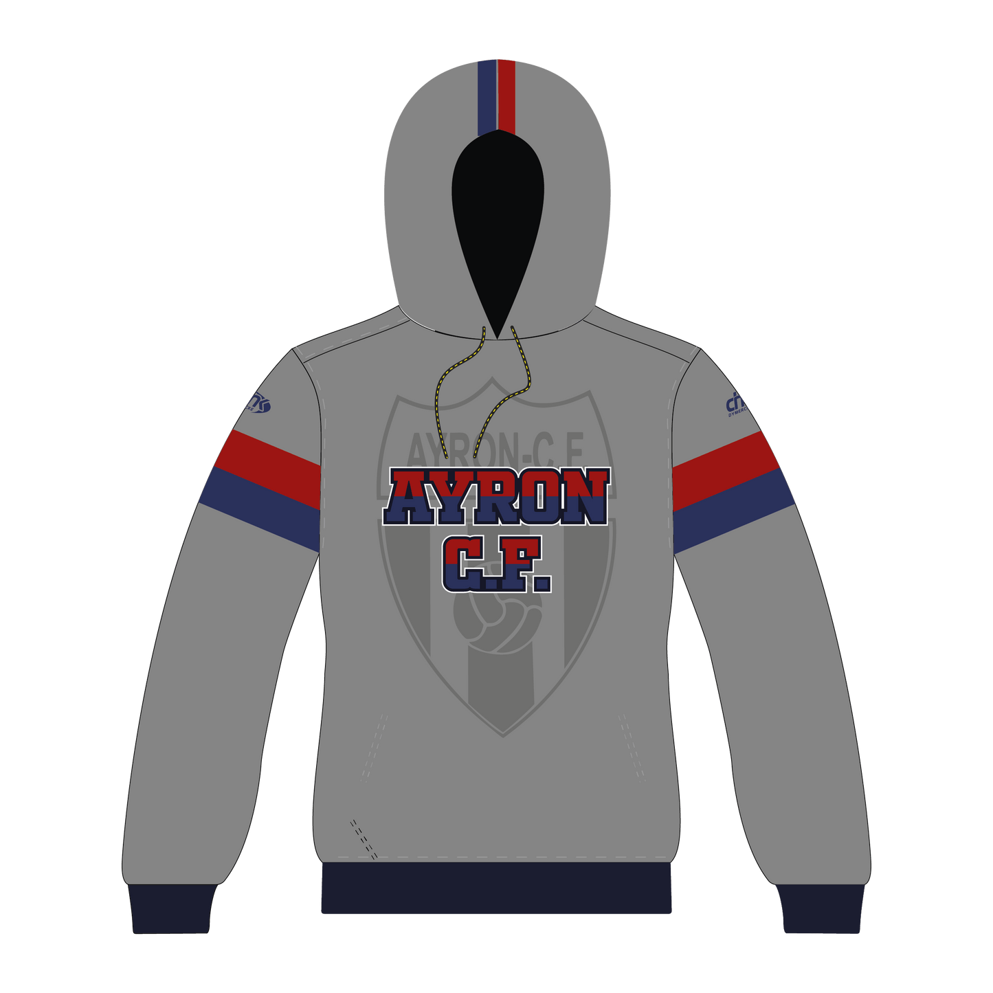 SUDADERA CAPUCHA GRIS OSCURO AYRON