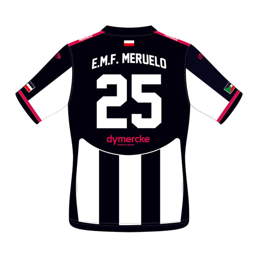 CAMISETA NEGRA Y BLANCA MERUELO