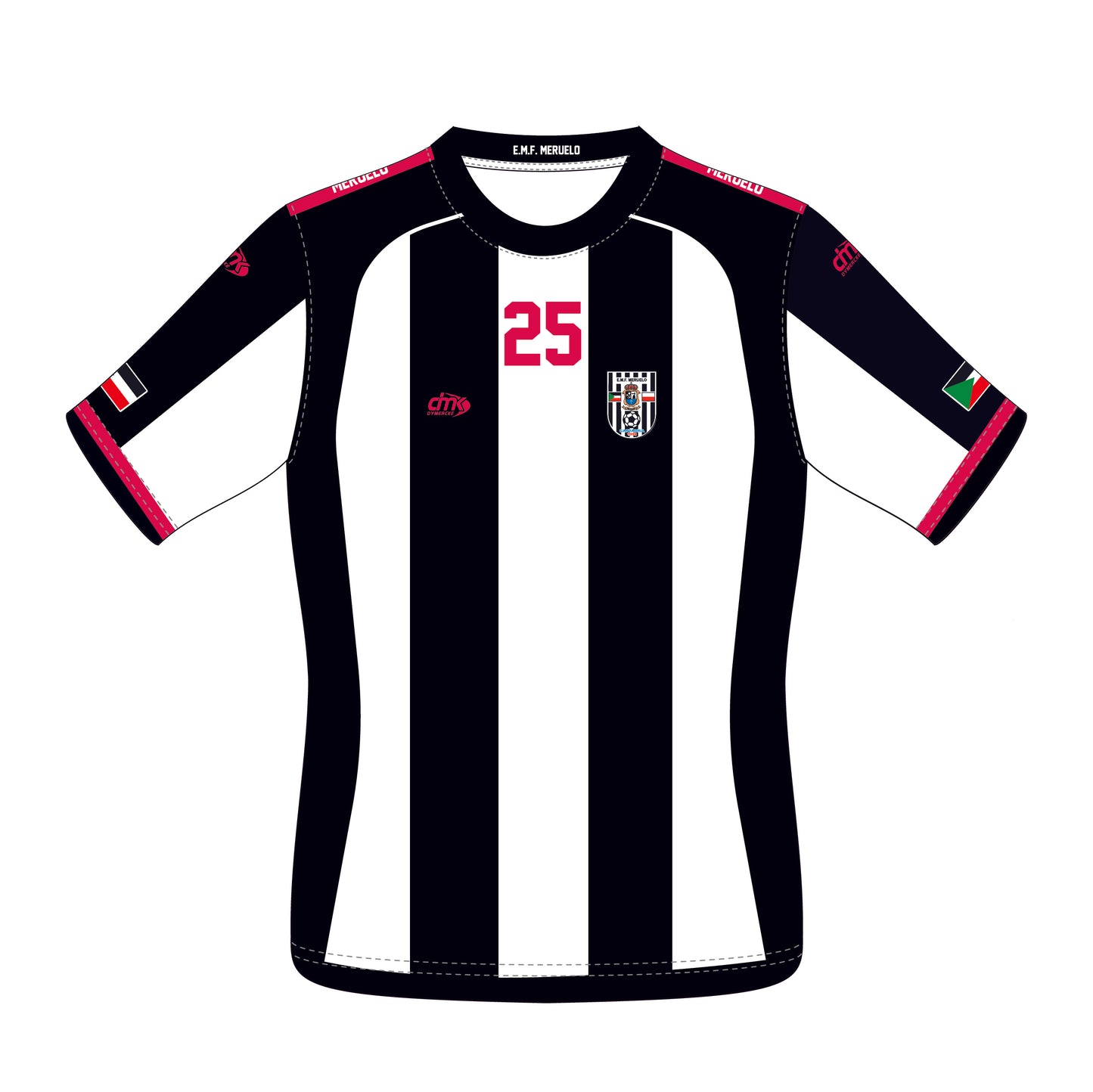 CAMISETA NEGRA Y BLANCA MERUELO