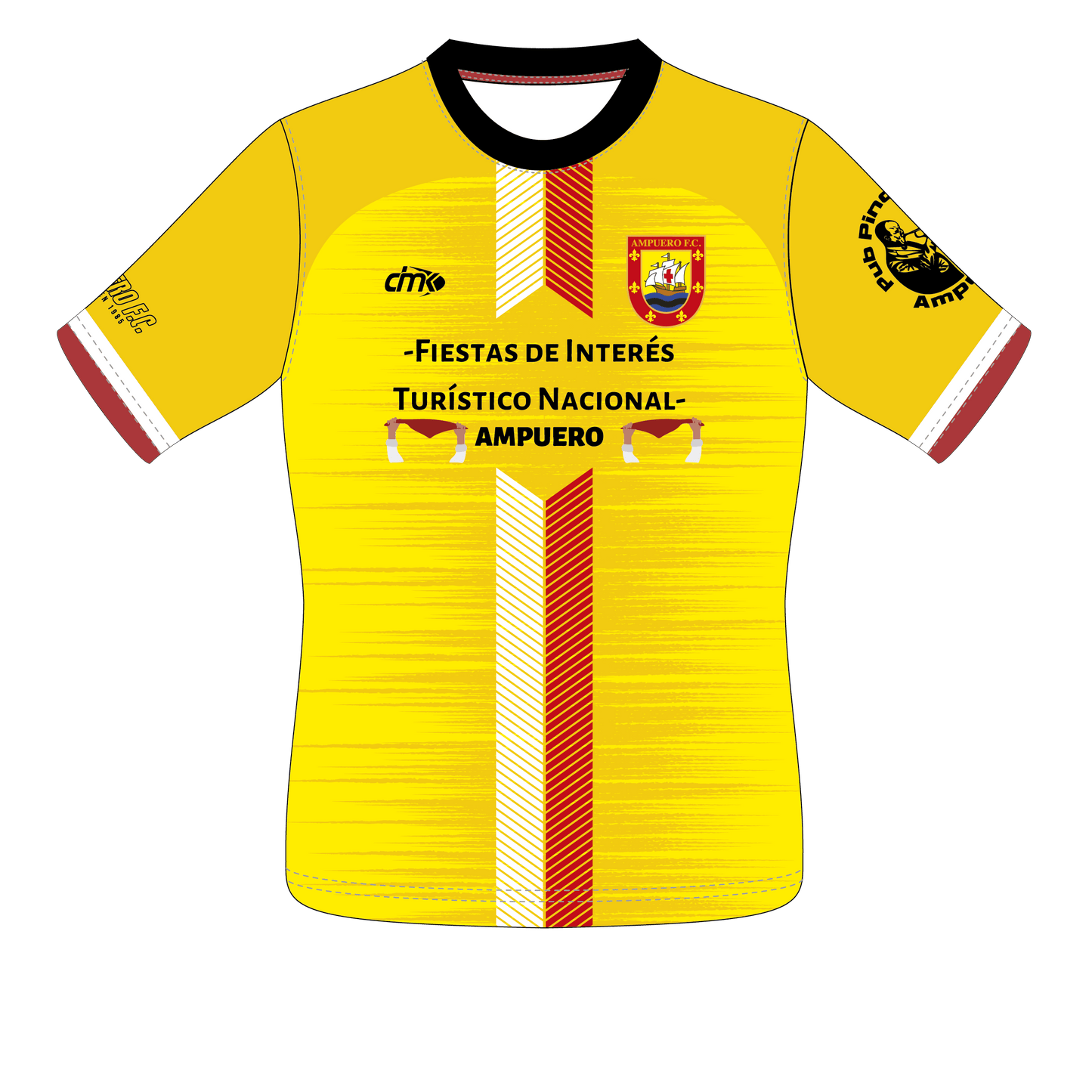 CAMISETA AMARILLA EQUIPACIÓN PORTERO AMPUERO FC