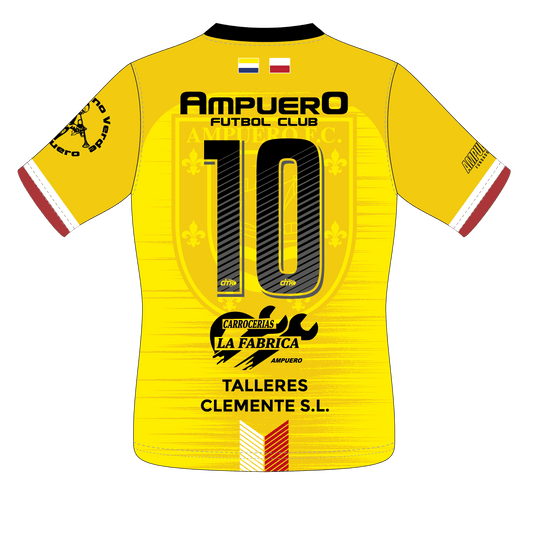 CAMISETA AMARILLA EQUIPACIÓN PORTERO AMPUERO FC