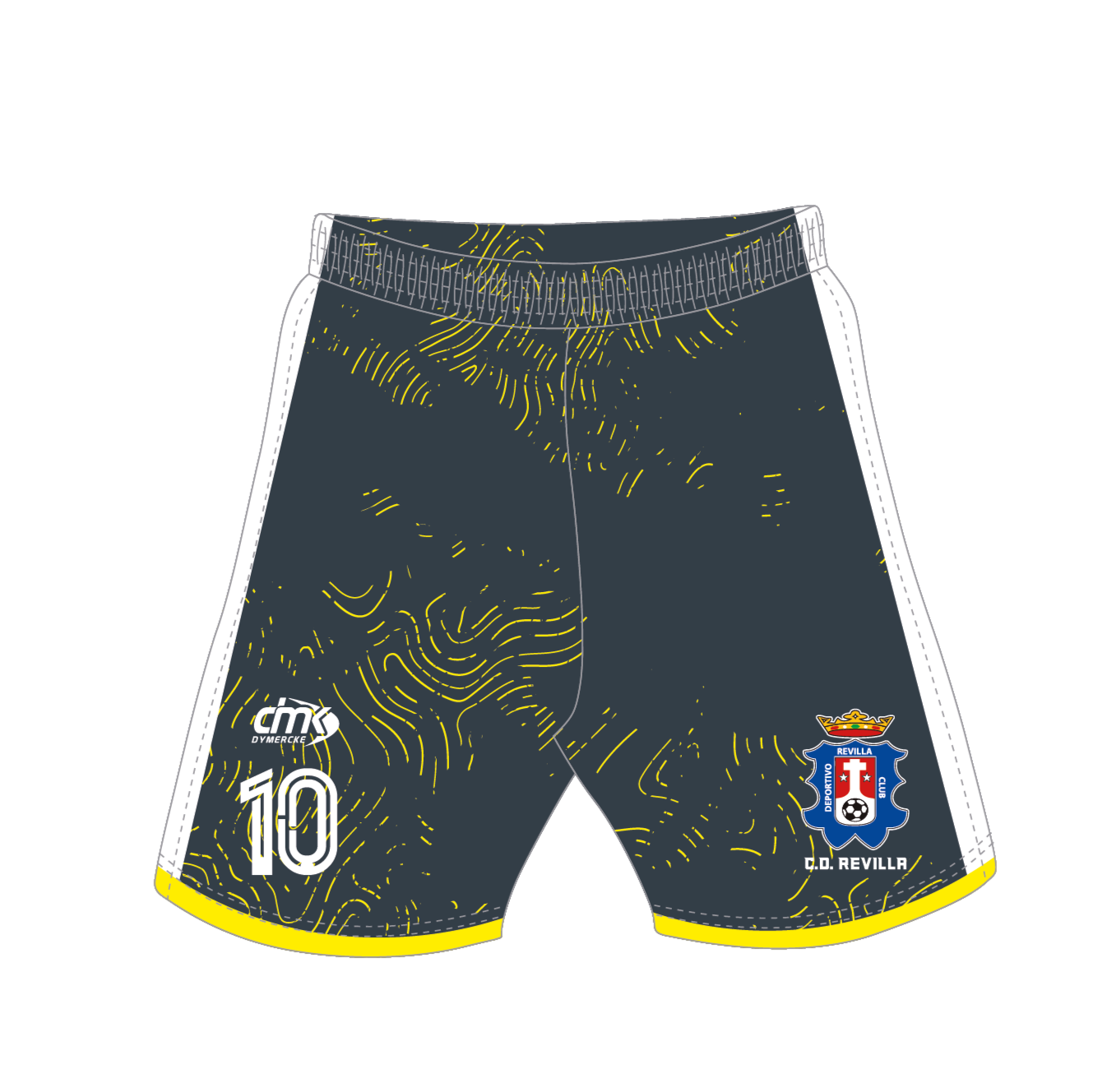PANTALÓN EQUIPACIÓN PORTERO AMARILLO Y NEGRO REVILLA