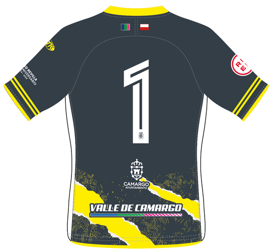 CAMISETA PORTEROS AMARILLO Y NEGRO