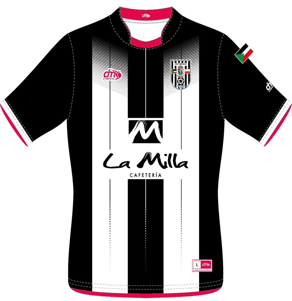 CAMISETA SUBLIMADA LA MILA NEGRA Y BLANCA