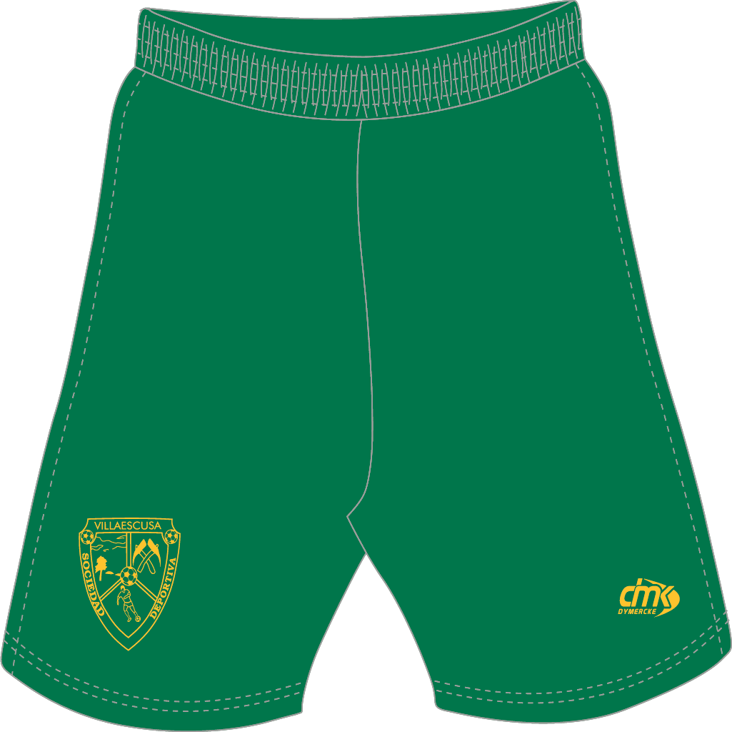 PANTALÓN CORTO 1ª EQUIPACIÓN VERDE SD VILLAESCUSA