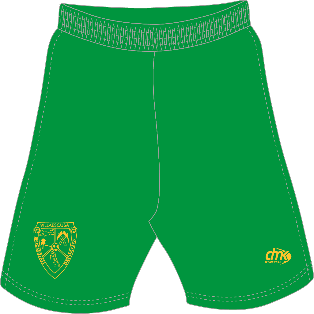 PANTALÓN CORTO 1ª EQUIPACIÓN VERDE CLARO SD VILLAESCUSA