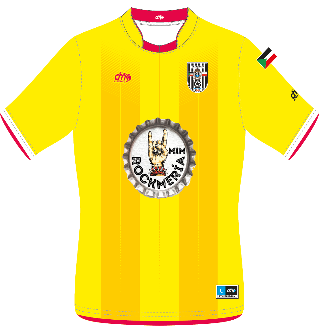 CAMISETA SUBLIMADA ROCKMERIA AMARILLA