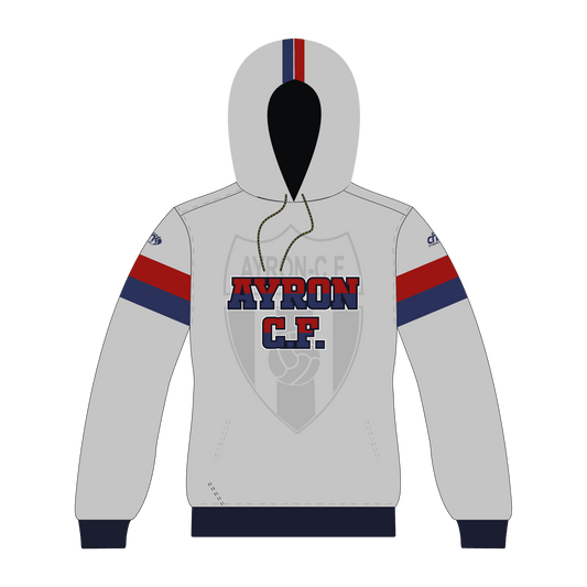 SUDADERA CAPUCHA GRIS CLARO AYRON