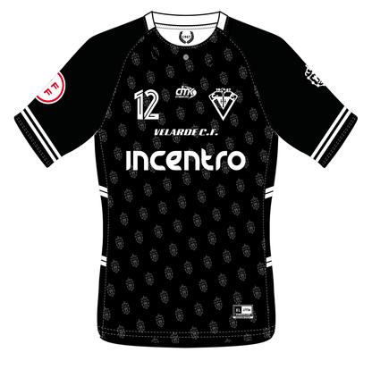 CAMISETA EQUIPACIÓN PORTERO NEGRA VELARDE C.F.