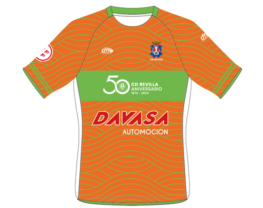 CAMISETA EQUIPACIÓN PORTERO NARANJA REVILLA