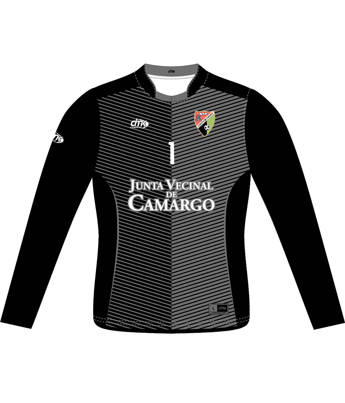 CAMISETA DE PORTERO NEGRA FORTUNA CAMARGO