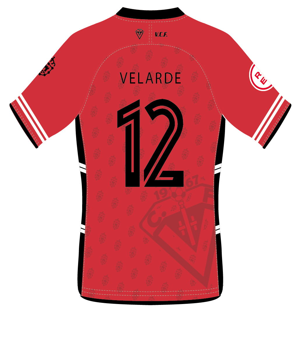 CAMISETA EQUIPACION ROJA VELARDE C.F.