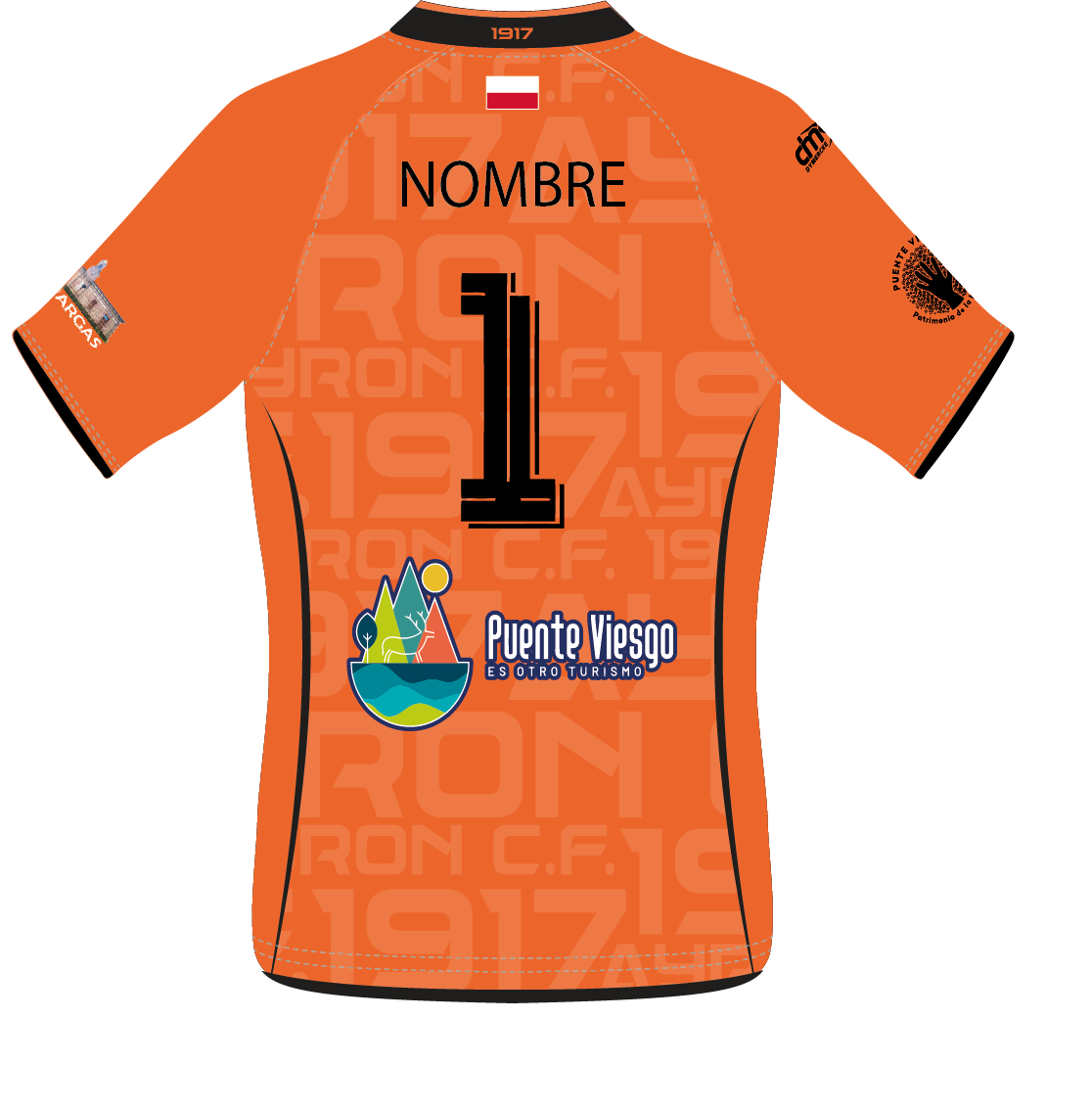 CAMISETA EQUIPACIÓN PORTERO NARANJA AYRON