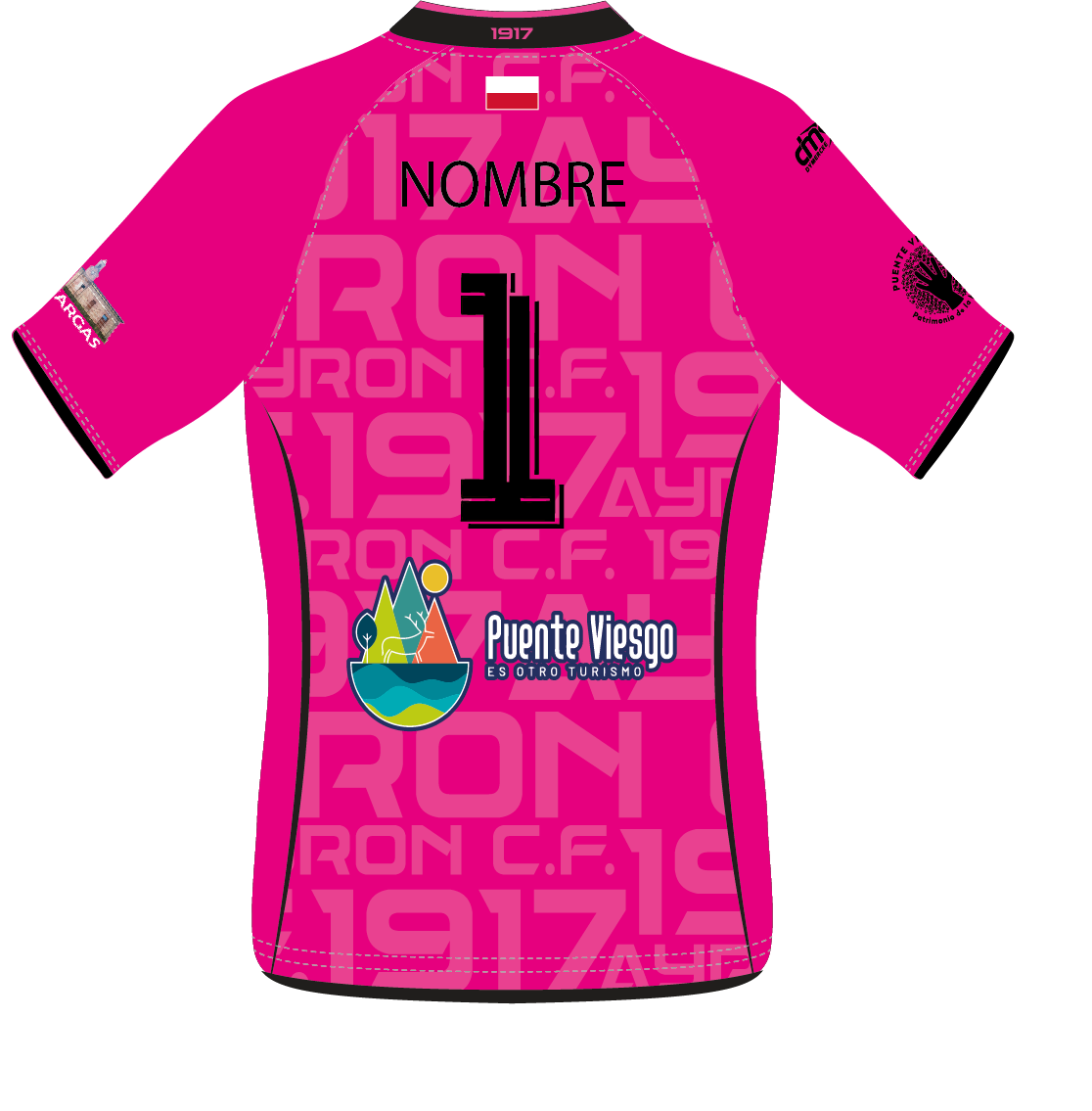 CAMISETA EQUIPACIÓN PORTERO ROSA AYRON