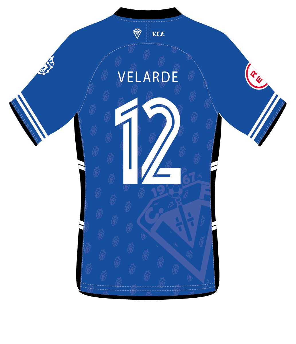 CAMISETA EQUIPACIÓN PORTERO AZUL VELARDE C.F.