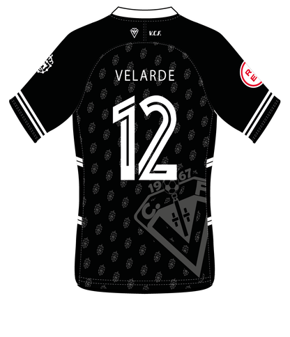 CAMISETA EQUIPACIÓN PORTERO NEGRA VELARDE C.F.