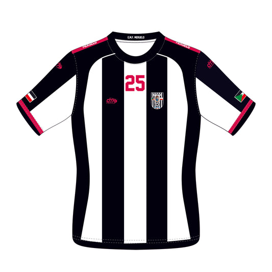 CAMISETA NEGRA Y BLANCA MERUELO