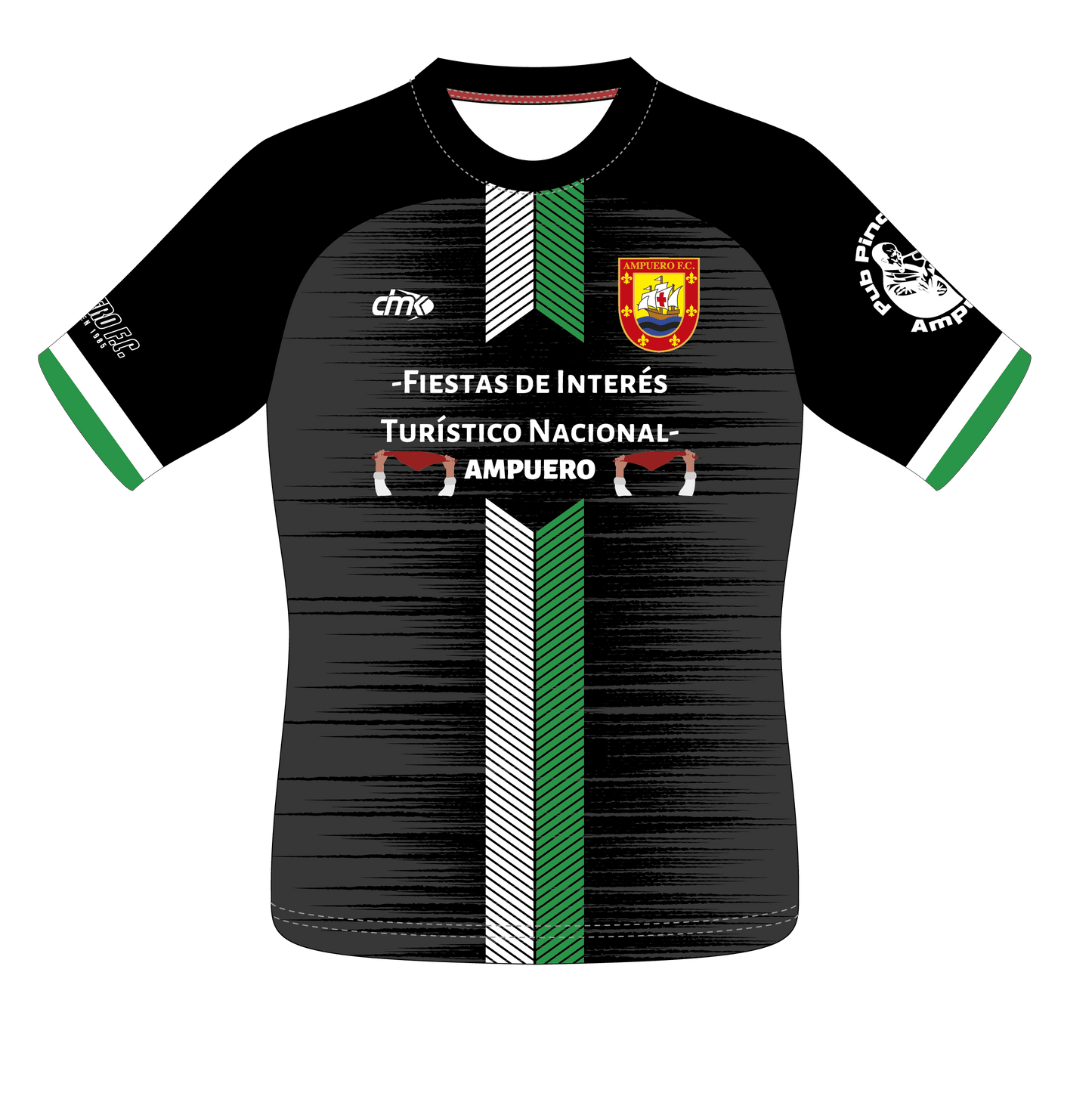 CAMISETA NEGRA EQUIPACIÓN PORTERO AMPUERO FC