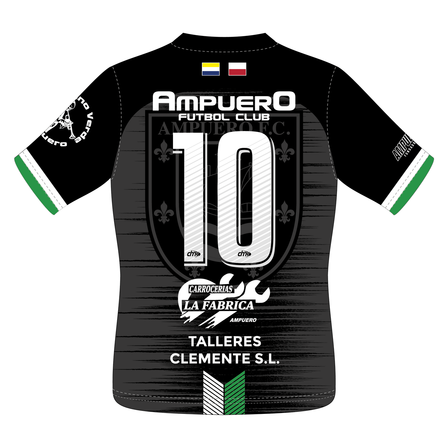 CAMISETA NEGRA EQUIPACIÓN PORTERO AMPUERO FC