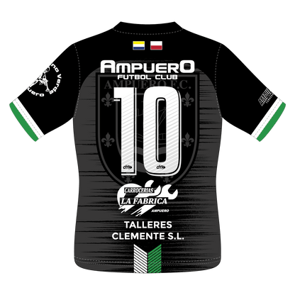 CAMISETA NEGRA EQUIPACIÓN PORTERO AMPUERO FC