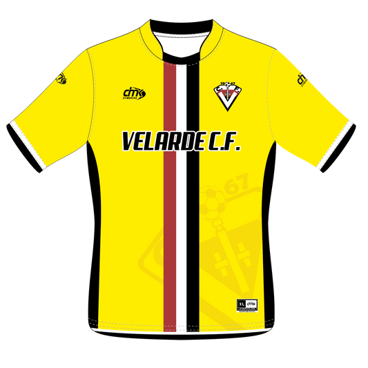 CAMISETA EQUIPACIÓN AMARILLA VELARDE C.F.
