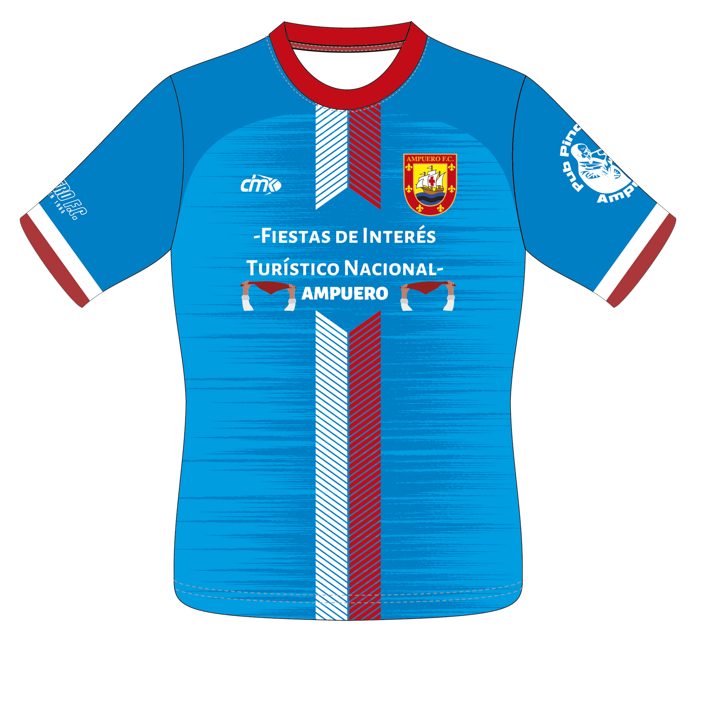 CAMISETA AZUL EQUIPACIÓN PORTERO AMPUERO FC