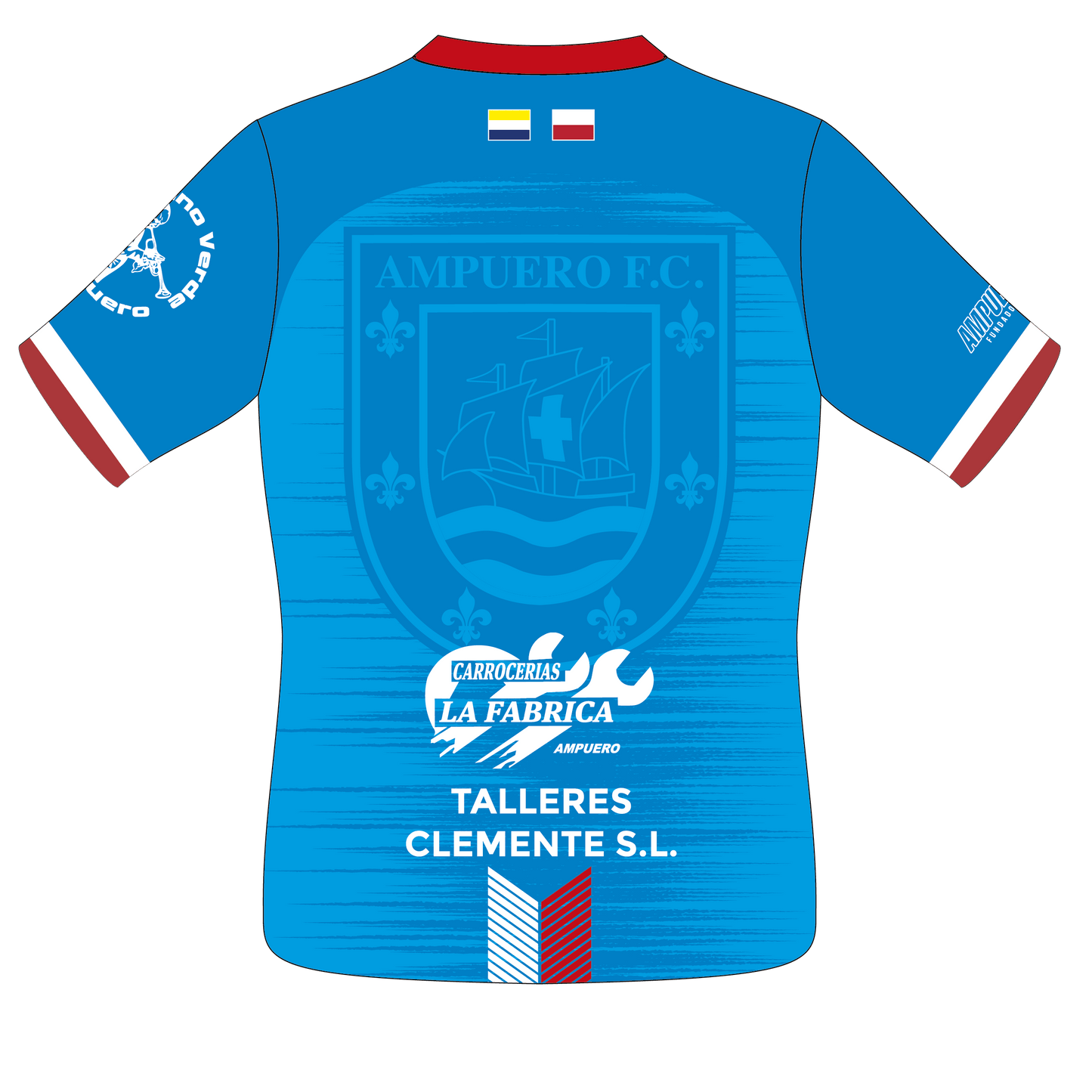 CAMISETA AZUL EQUIPACIÓN PORTERO AMPUERO FC