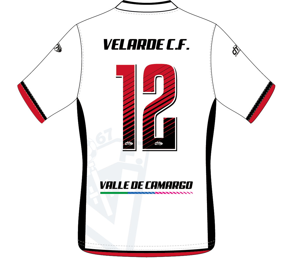 CAMISETA EQUIPACION BLANCA VELARDE C.F.