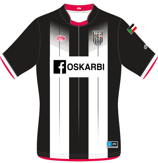 CAMISETA SUBLIMADA OSKARBI NEGRA Y BLANCA