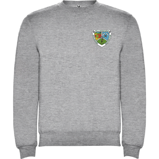 SUDADERA GRIS ESCUDO SD VILLAESCUSA